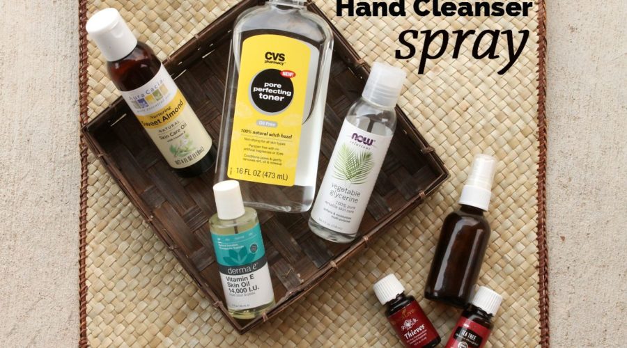 Homemade Moisturizing Hand Cleanser Spray | RecipesWithEssentialOils.com