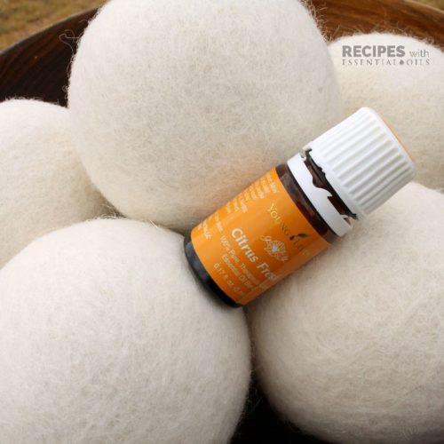 Wool Dryer Balls from RecipesWithEssentialOils.com
