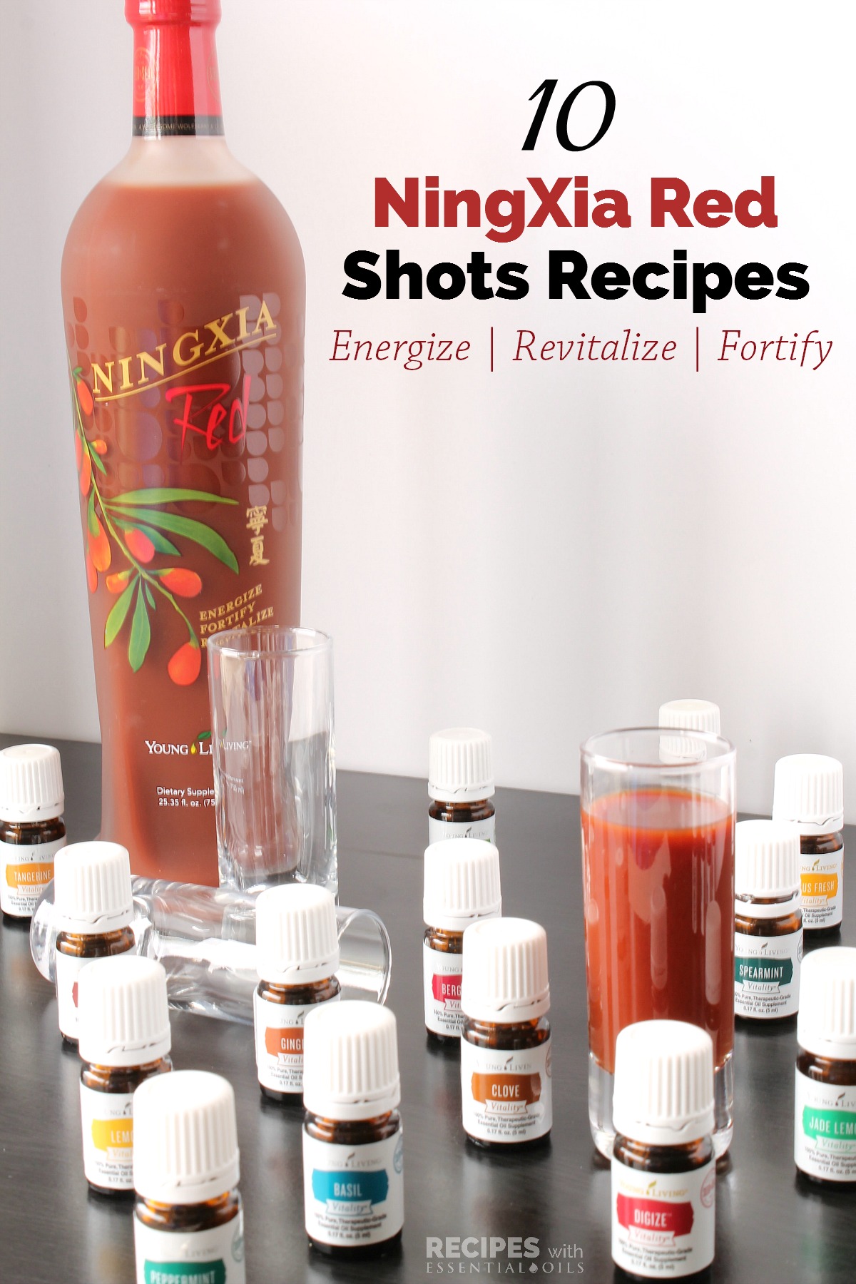 10 NingXia Red Shots Recipes from RecipeswithEssentialOils.com
