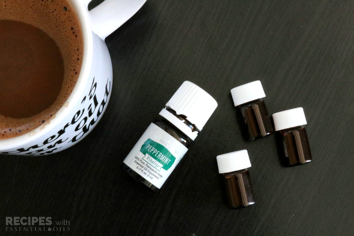 Peppermint Hot Cocoa Mix Recipe ~ perfect for holiday gifts from RecipeswithEssentialOils.com