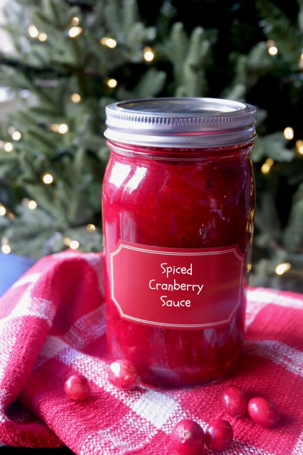 Cranberry Sauce Mason Jar gift