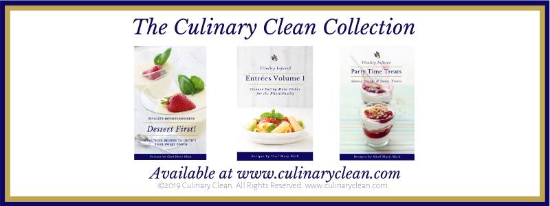 culinary clean vitality cookbooks by Mary Mick