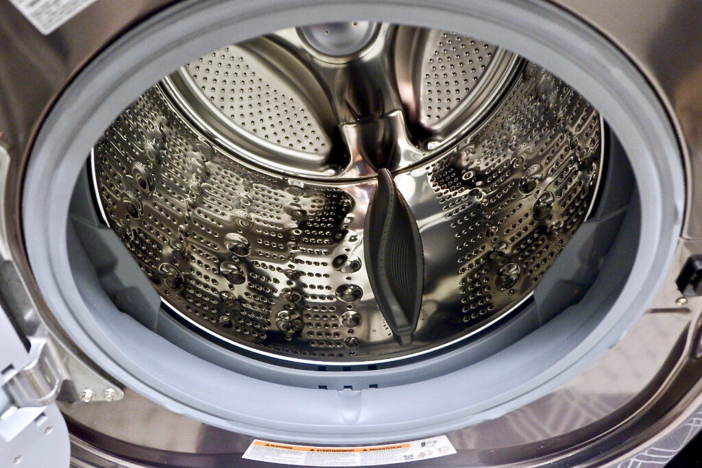 clean sanitized washing machine
