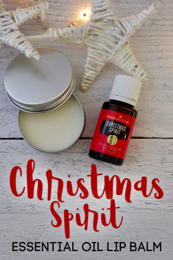 lope balm recipe using Christmas spirit essential oils