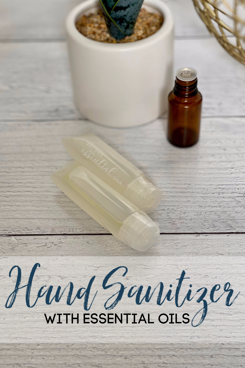 DIY hand sanitizer recipe with essential oils