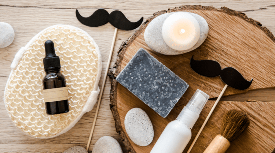 homemade beard oil with essential oils