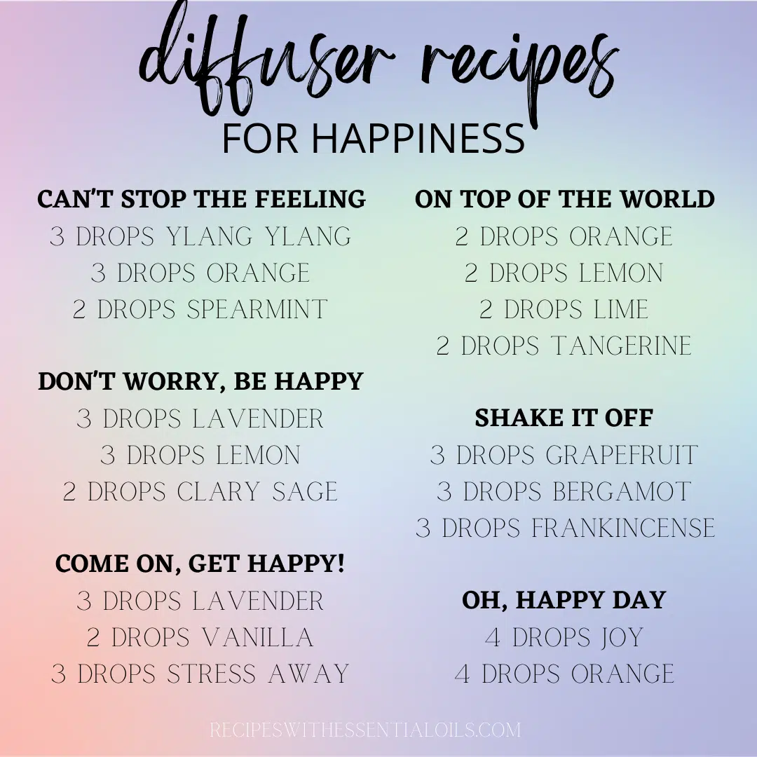 diffuser recipes for happiness
