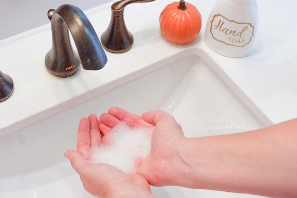 Jabón de manos espumoso de calabaza